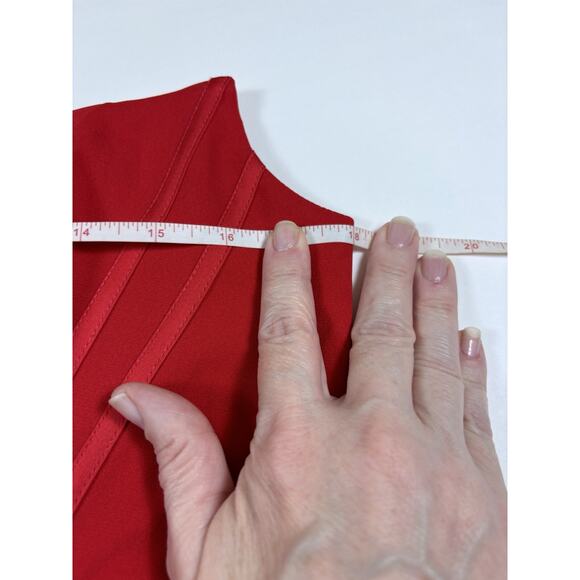 NWT Dress the Population Cosette Strapless Corset Dress Red Large Formal Boning - Picture 5 of 13